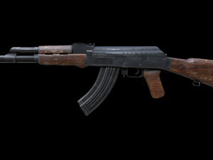 Assault rifle Ak-47 3D Model