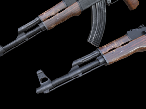 Assault rifle Ak-47 3D Model