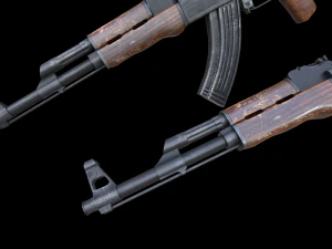Assault rifle Ak-47 3D Model