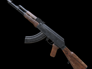 Assault rifle Ak-47 3D Model