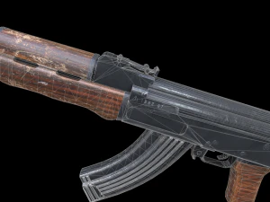 Assault rifle Ak-47 3D Model