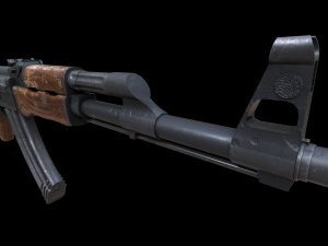 Assault rifle Ak-47 3D Model