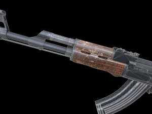 Assault rifle Ak-47 3D Model