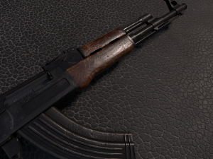 Assault rifle Ak-47 3D Model