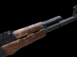 Assault rifle Ak-47 3D Model