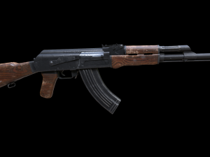 Assault rifle Ak-47 3D Model