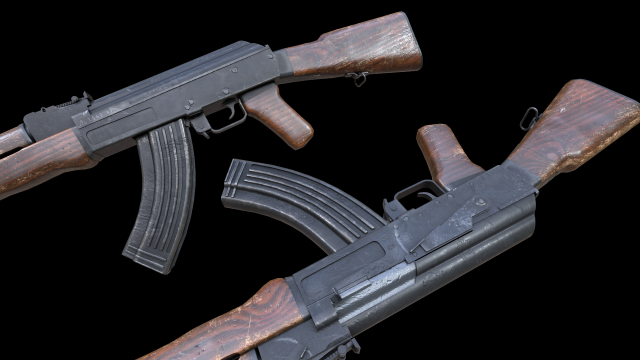 Ak47 Assault Rifle Stock Illustration - Download Image Now - AK-47