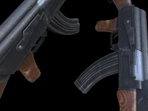 Assault rifle Ak-47 3D Model
