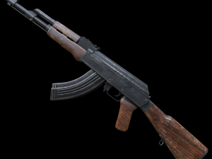 Assault rifle Ak-47 3D Model