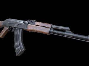 Assault rifle Ak-47 3D Model