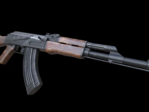 Assault rifle Ak-47 3D Model