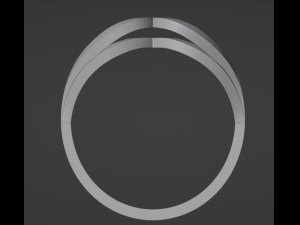 Simple designed ring Model 3D