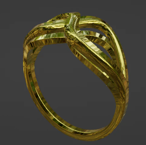 Simple designed ring 3D Model .c4d .max .obj .3ds .fbx .stl .blend 