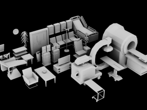 LowPoly Medical Equipment 3Dモデル