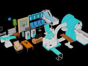 LowPoly Medical Equipment 3Dモデル