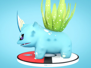 Pokemon Bulbasaur Water Concept 3D 模型