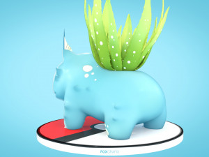 Pokemon Bulbasaur Water Concept 3D 模型