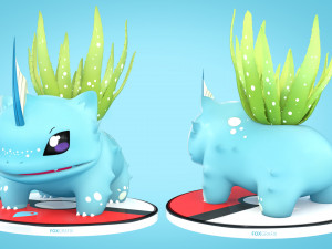 Pokemon Bulbasaur Water Concept 3D 模型