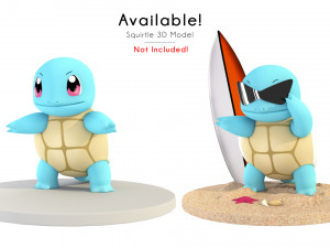 Pokemon Bulbasaur Water Concept 3D 模型