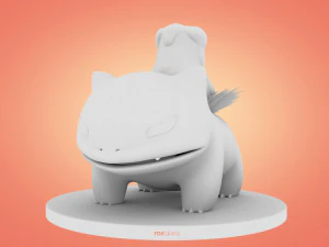 Concetto di fuoco di Pokemon Bulbasaur Modello 3D