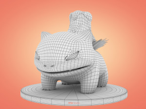 Pokemon Bulbasaur Fire Concept Modèle 3D