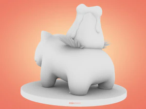 Concetto di fuoco di Pokemon Bulbasaur Modello 3D