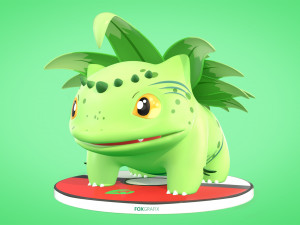 Pokemon Bulbasaur Grass Concept Model 3D