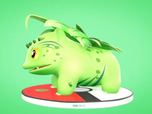 Concetto di erba Pokemon Bulbasaur Modello 3D