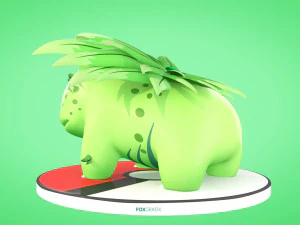 Concetto di erba Pokemon Bulbasaur Modello 3D