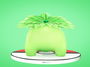 Pokemon Bulbasaur Grass Concept Model 3D