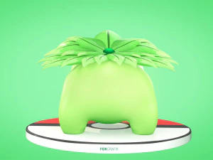 Concetto di erba Pokemon Bulbasaur Modello 3D