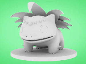 Concetto di erba Pokemon Bulbasaur Modello 3D