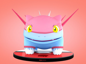 Pokemon Bulbasaur Fighting Concept Modelo 3D