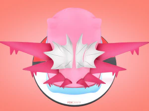 Concetto di combattimento di Pokemon Bulbasaur Modello 3D