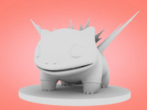 Concetto di combattimento di Pokemon Bulbasaur Modello 3D