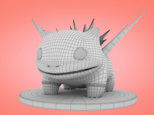 Pokemon Bulbasaur Fighting Concept Modelo 3D