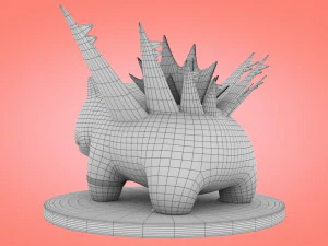 Concetto di combattimento di Pokemon Bulbasaur Modello 3D