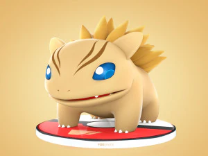 Pokemon Bulbasaur concetto terrestre Modello 3D