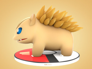 Pokemon Bulbasaur Ground Concept 3Dモデル