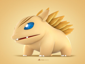 Pokemon Bulbasaur Ground Concept 3Dモデル