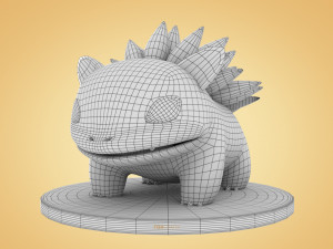 Pokemon Bulbasaur Ground Concept 3Dモデル