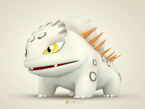 Покемон Bulbasaur Rock Concept 3D Модель