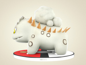 Pokemon Bulbasaur Rock Concept 3D Модель