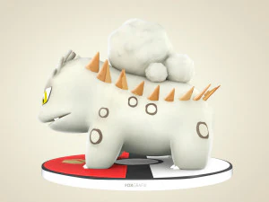 Pokemon Bulbasaur Rock Concept 3D Model