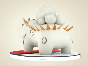 Pokemon Bulbasaur Rock Concept 3D Model