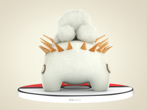Pokemon Bulbasaur Rock Concept 3D Модель