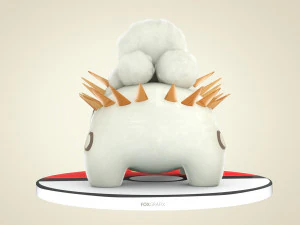 Pokemon Bulbasaur Rock Concept 3D Model