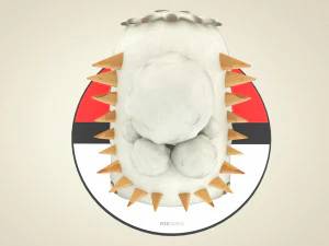 Pokemon Bulbasaur Rock Concept 3D Model