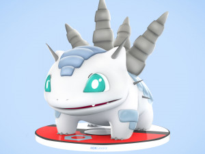 Pokemon Bulbasaur Steel Type Concept 3D 模型