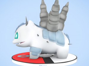 Pokemon Bulbasaur Steel Type Concept 3D 模型